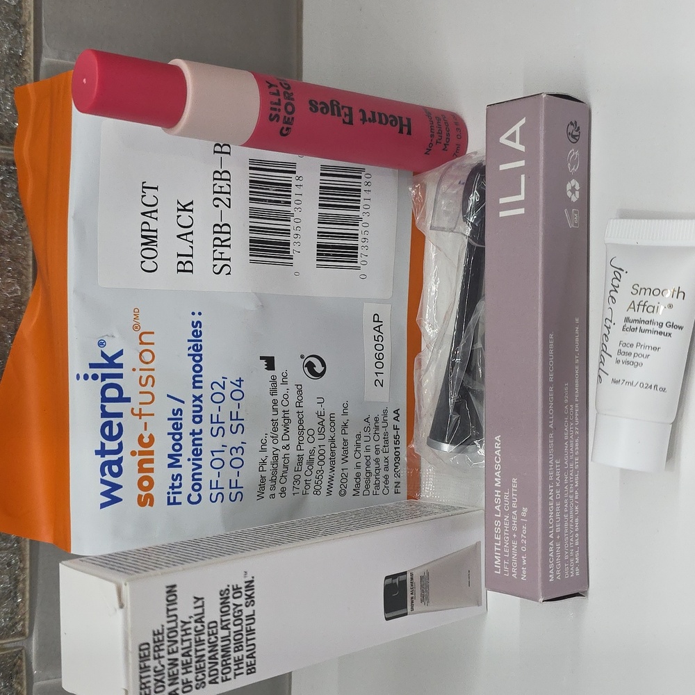New Ilia & Silly George Mascara Grown Alchemist & Jane Iredale Primer Waterpik